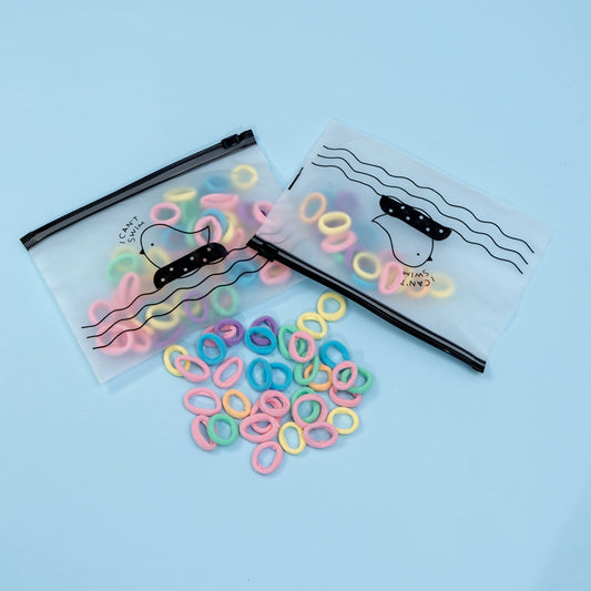 Mini Hair ties with zipper bag (Pack of 12) - UBKWS684