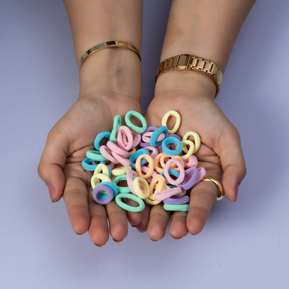 Mini Hair ties with zipper bag (Pack of 12) - UBKWS684