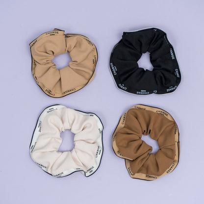 Printed Ribbed Scrunchie (1Dz) - UBKWS2494