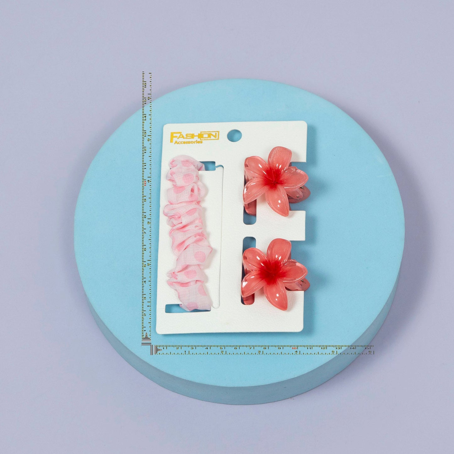 Floral Bow Organza Hair Accessory Set (1Dz) - UBKWS2211