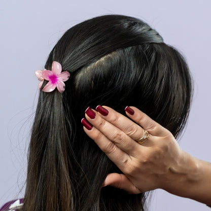 Floral Bow Organza Hair Accessory Set (1Dz) - UBKWS2211