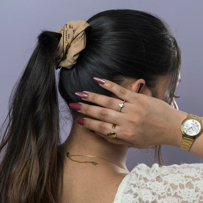 Printed Ribbed Scrunchie (1Dz) - UBKWS2494