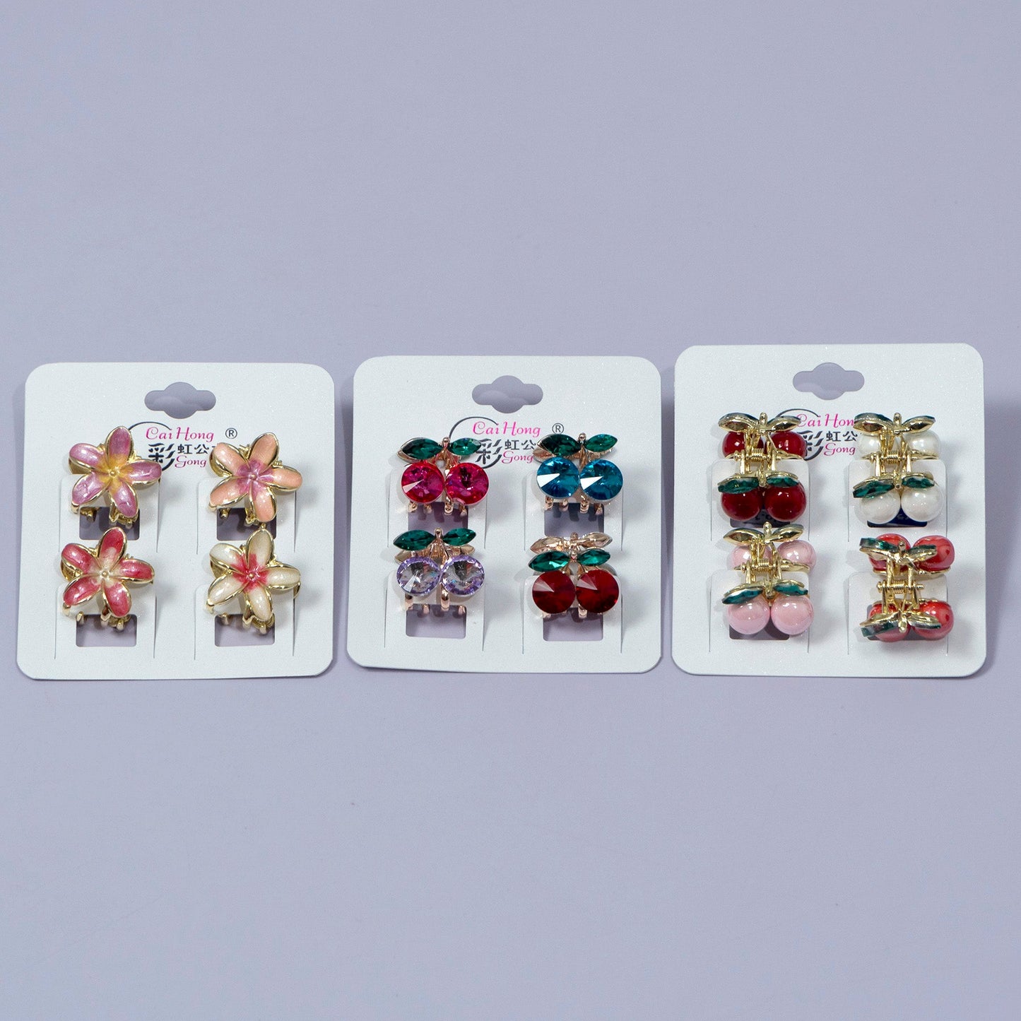 Mini Gemstone Claw Clip Set (12Cards) - UBKWS1223