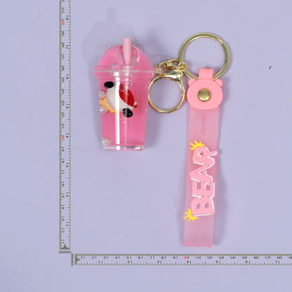 Cute Bear Drink Cup Keychain (12 Pcs) - UBKWS1249