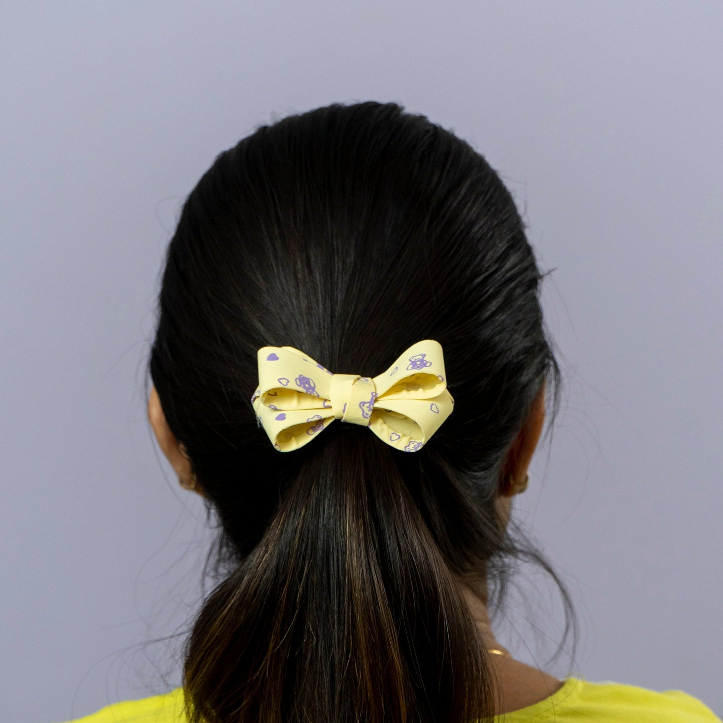 Cute Printed Bow Hair Tie (1Dz) - UBKWS2214