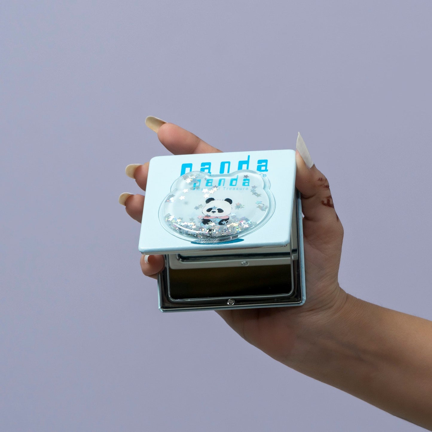 Panda Glitter Square Pocket Mirror (1Dz) - UBKWS2561