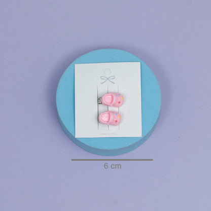 Mini Cute Shoe Hair Clips Set (1Dz) - UBKWS2499