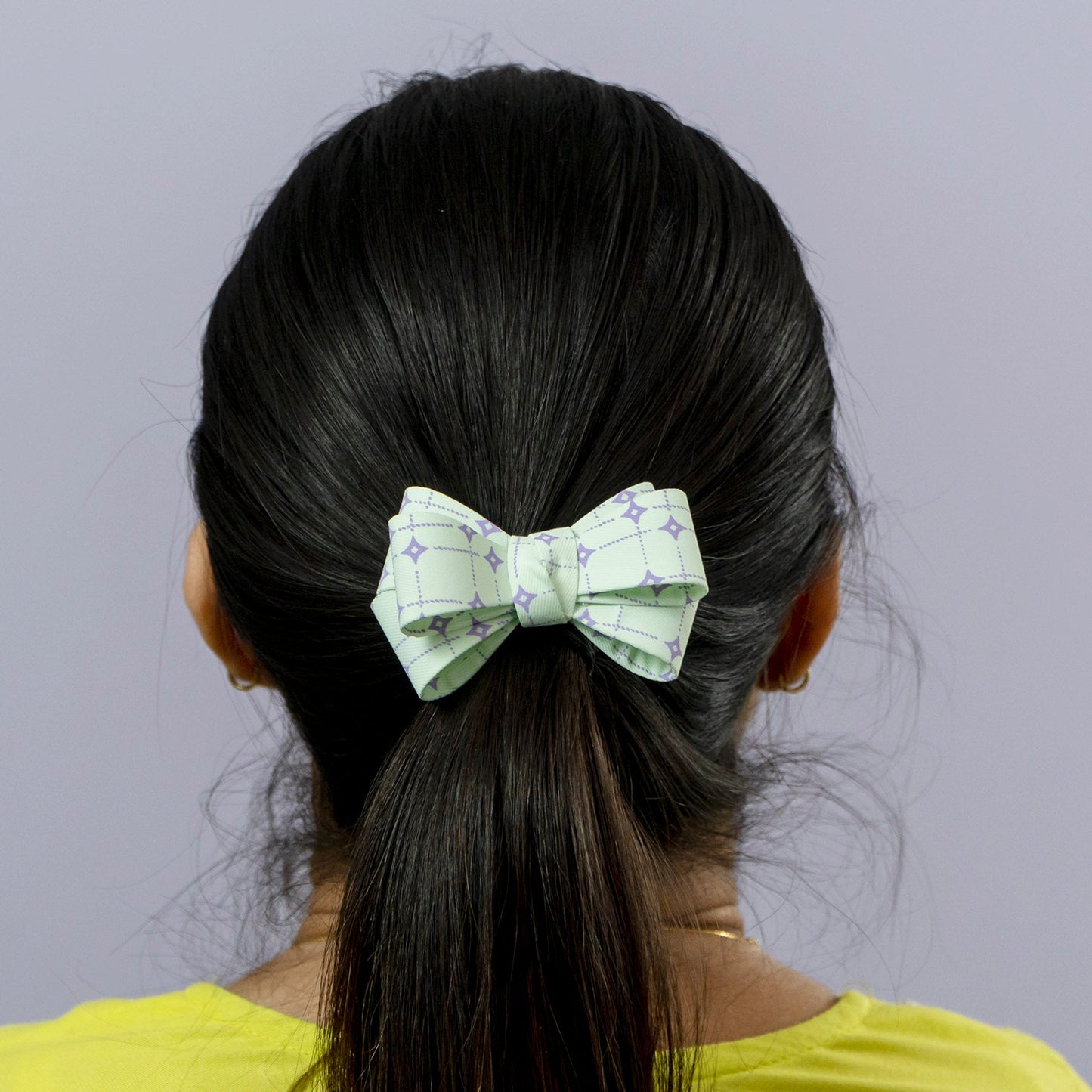 Fabric Bow Hair Rubber (1Dz) - UBKWS2218