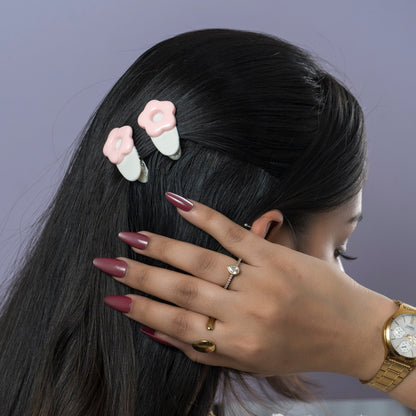 Mini Flower & Bow Hair Clips (1Dz) - UBKWS2500