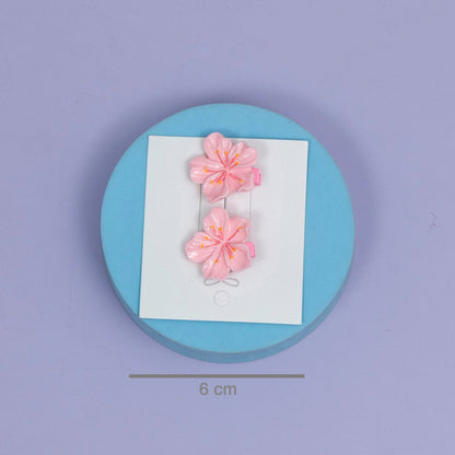 Cute Blossom & Bow Hair Clips (1Dz) - UBKWS2502