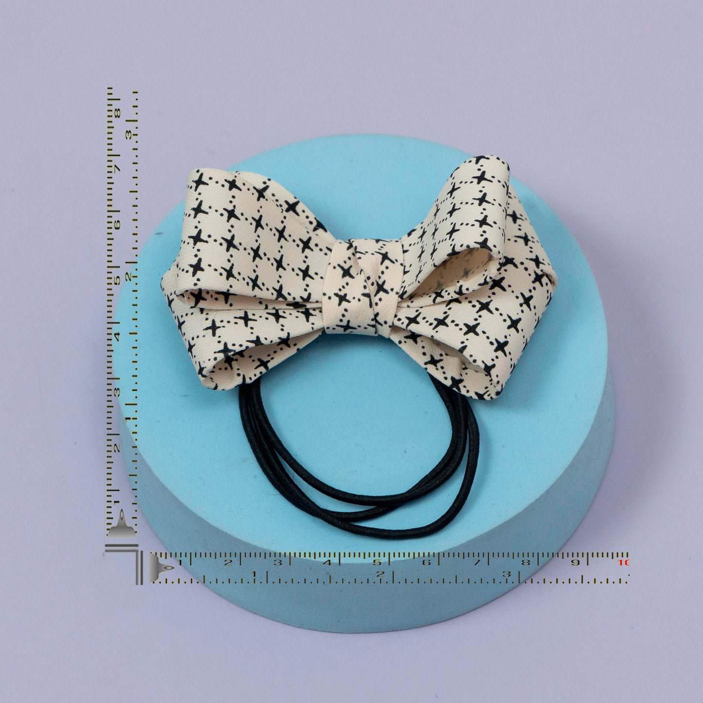 Printed Bow Hair Tie (1Dz) - UBKWS2219