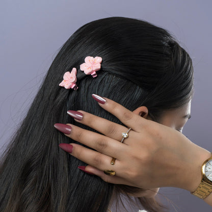 Cute Blossom & Bow Hair Clips (1Dz) - UBKWS2502