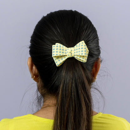 Printed Bow Hair Tie (1Dz) - UBKWS2219