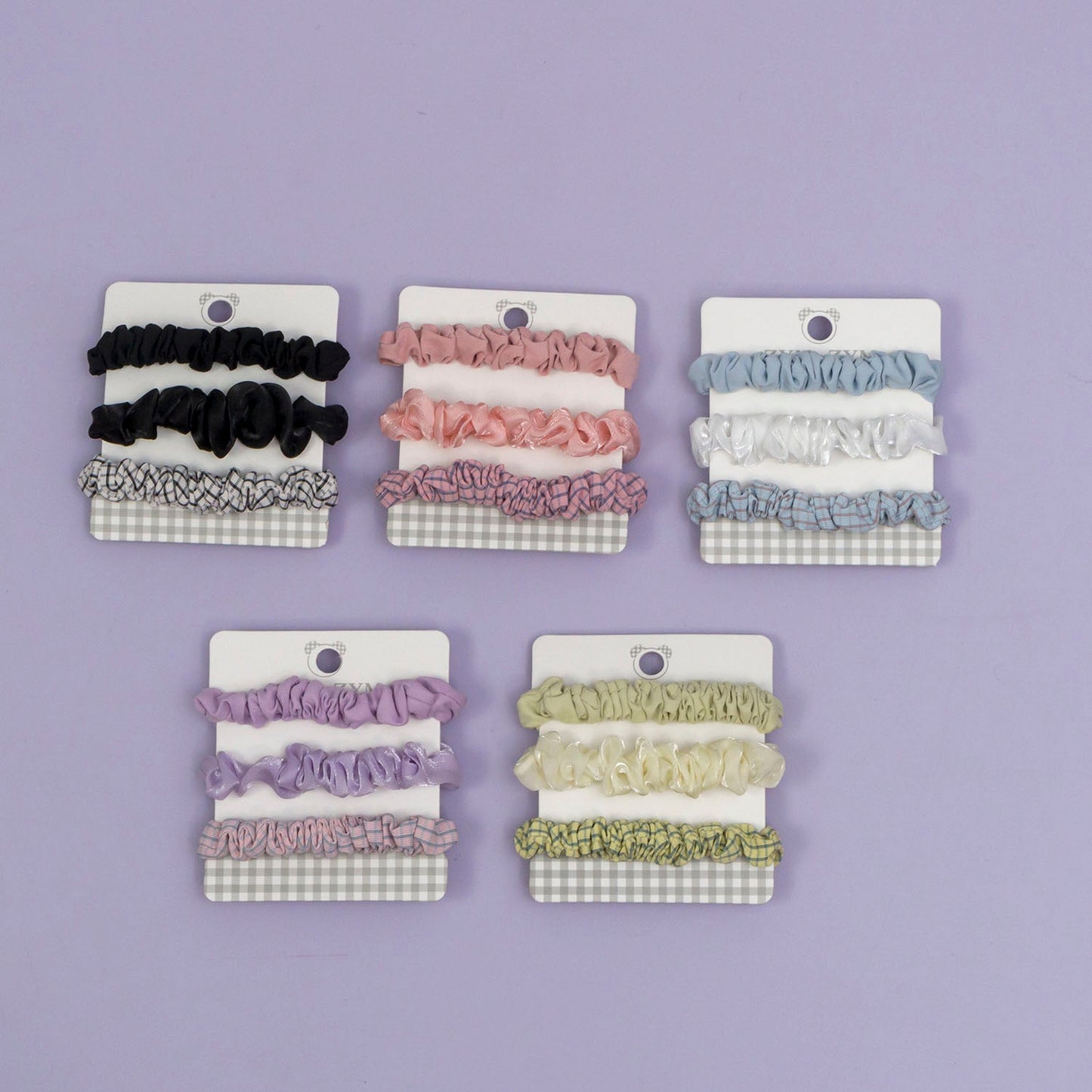 Slim hair scrunchies (12 Cards) - UBKWS945