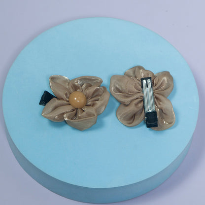 Satin Flower Hair Clip Set (12 Sets) - UBKWS1072