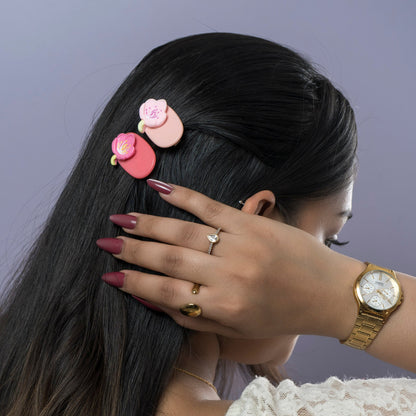 Pastel Blossom Hair Clips (1Dz) - UBKWS2501