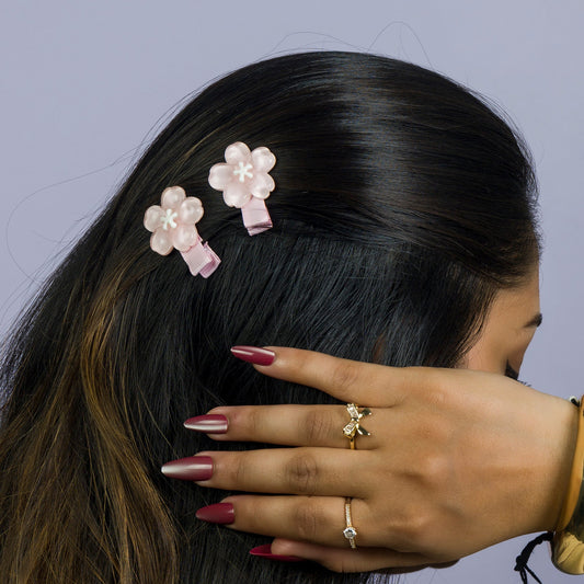 Cute Bow & Flower Hair Clip Set (12 Pairs) - UBKWS1073