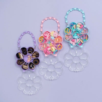 Flower Shape Kids Hair Accessories Combo Box (1Dz) - UBKWS2374