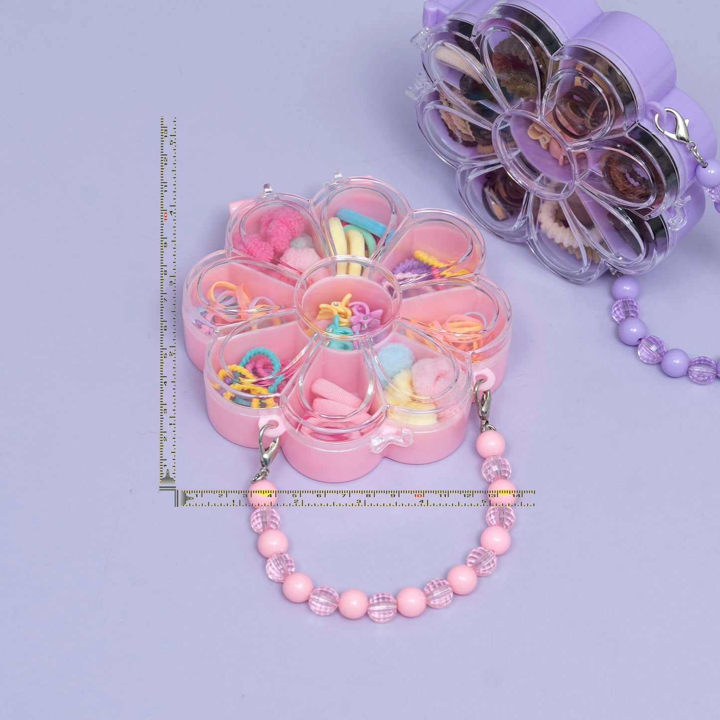 Flower Shape Kids Hair Accessories Combo Box (1Dz) - UBKWS2374