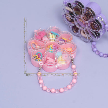 Flower Shape Kids Hair Accessories Combo Box (1Dz) - UBKWS2374