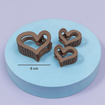 Heart Shape Hair Claw Set (1Dz) – UBK2671