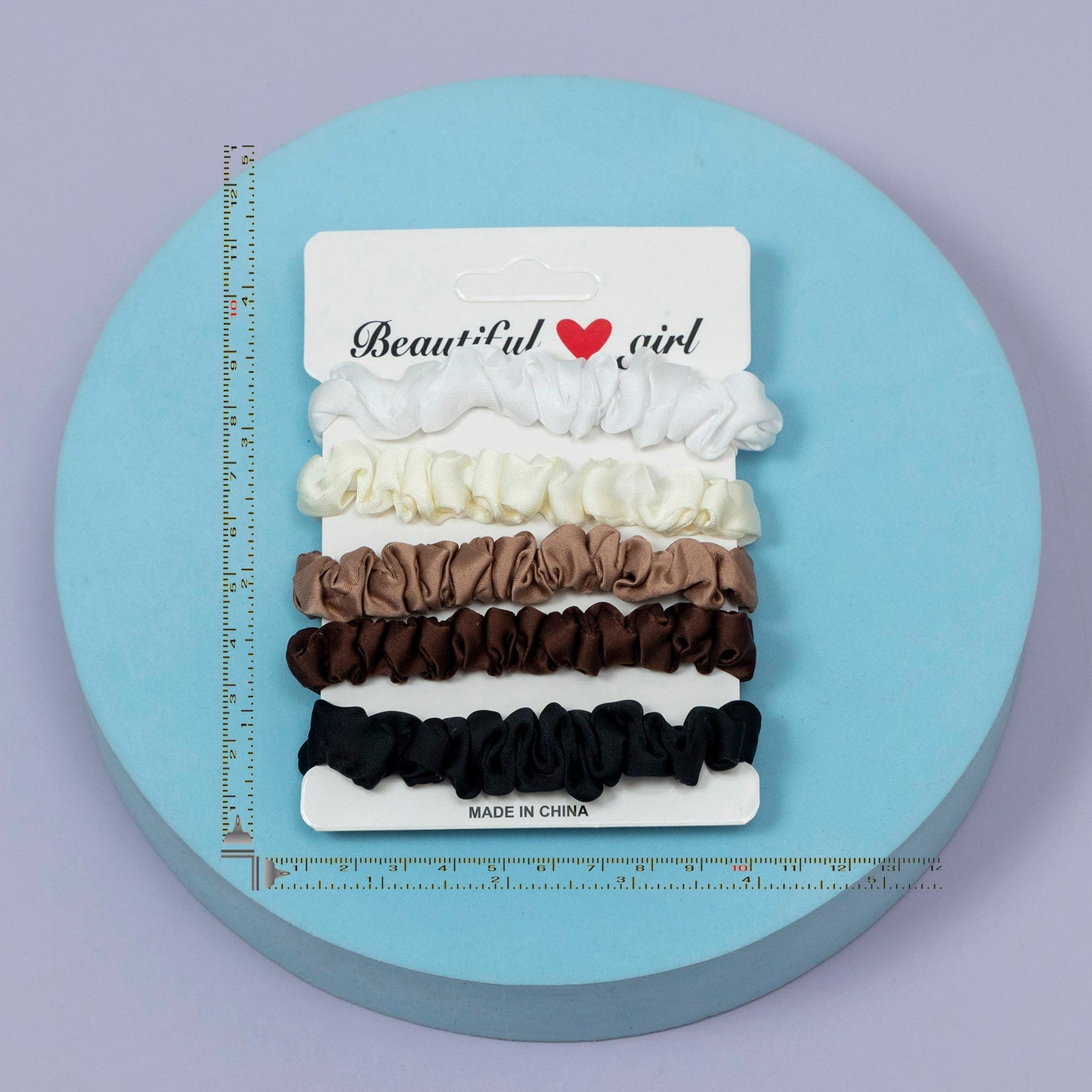 Pastel Snap Clip & Neutral Scrunchie (1Dz) - UBKWS2222