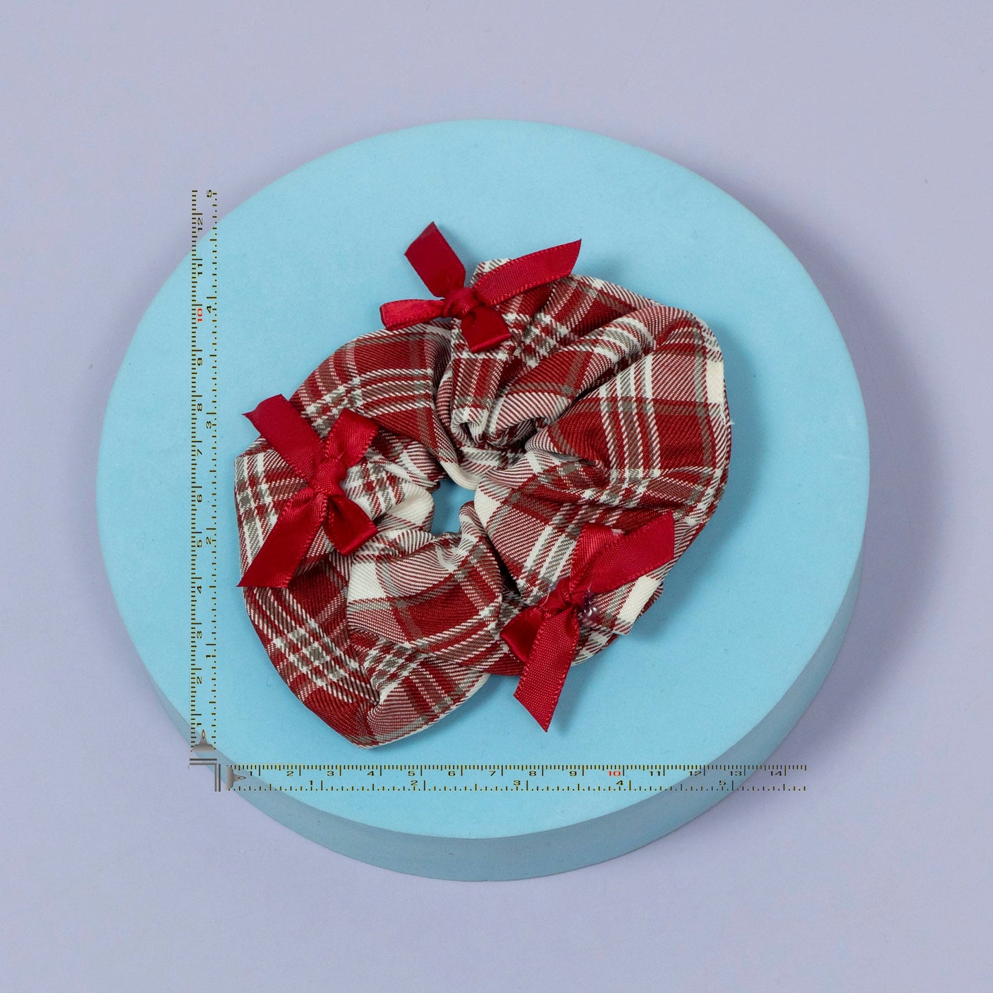 Classic Checkered Bow Scrunchie Set (1Dz) - UBKWS2223