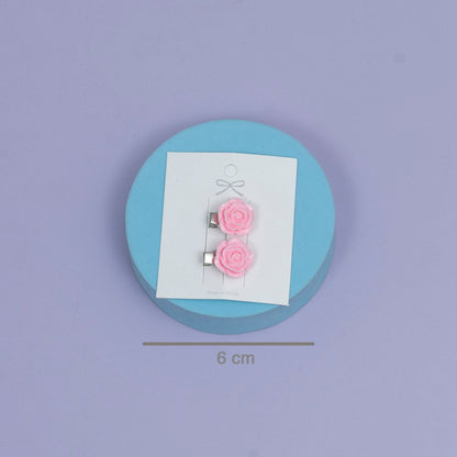 Cute Mini Rose Hair Clips (1Dz) - UBKWS2505
