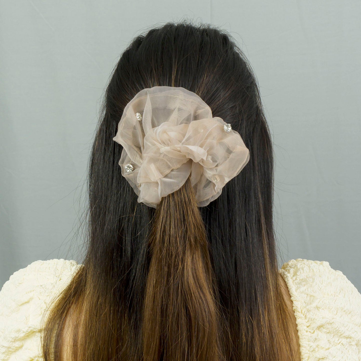 Korean style hair scrunchies (12 Pcs) - UBKWS955