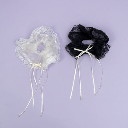 Korean style hair scrunchies (12 Pcs) - UBKWS954