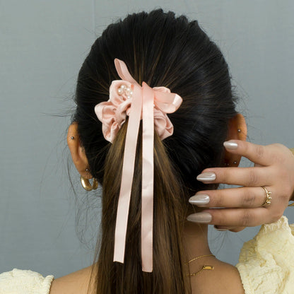Korean style hair scrunchies (12 Pcs) - UBKWS956