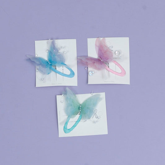 Dreamy Butterfly Pearl Hair Clip (1Dz) - UBKWS2511