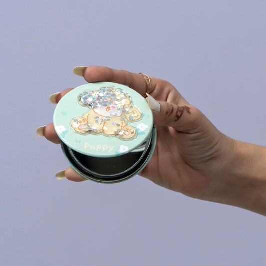 Cute Puppy Shaker Pocket Mirror (1Dz) - UBKWS2567