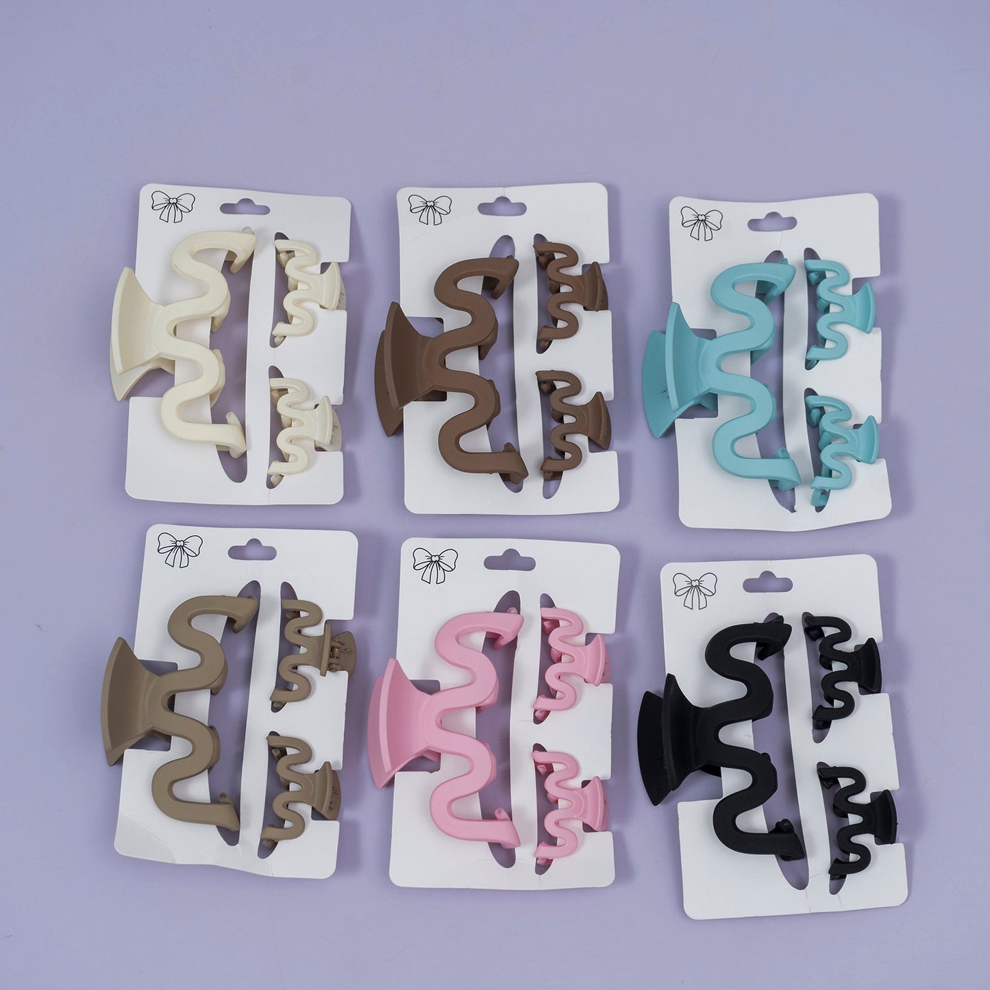 Zig zag Hair Claw Set (1Dz) – UBKWS2672