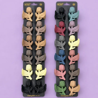 Matt tulip mini hair claw (24Pcs) - GI-600A