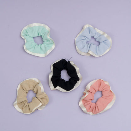 Korean style hair scrunchies (12 Pcs) - UBKWS914