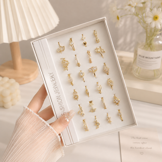Korean adjustable AD Rings (24 pcs) - UBKWS4031