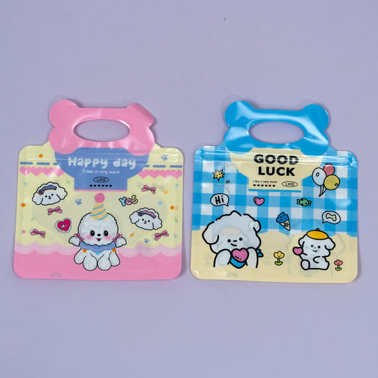 Cute Dog Print Zip Carry Bag (50pcs)  - UBKWS1251