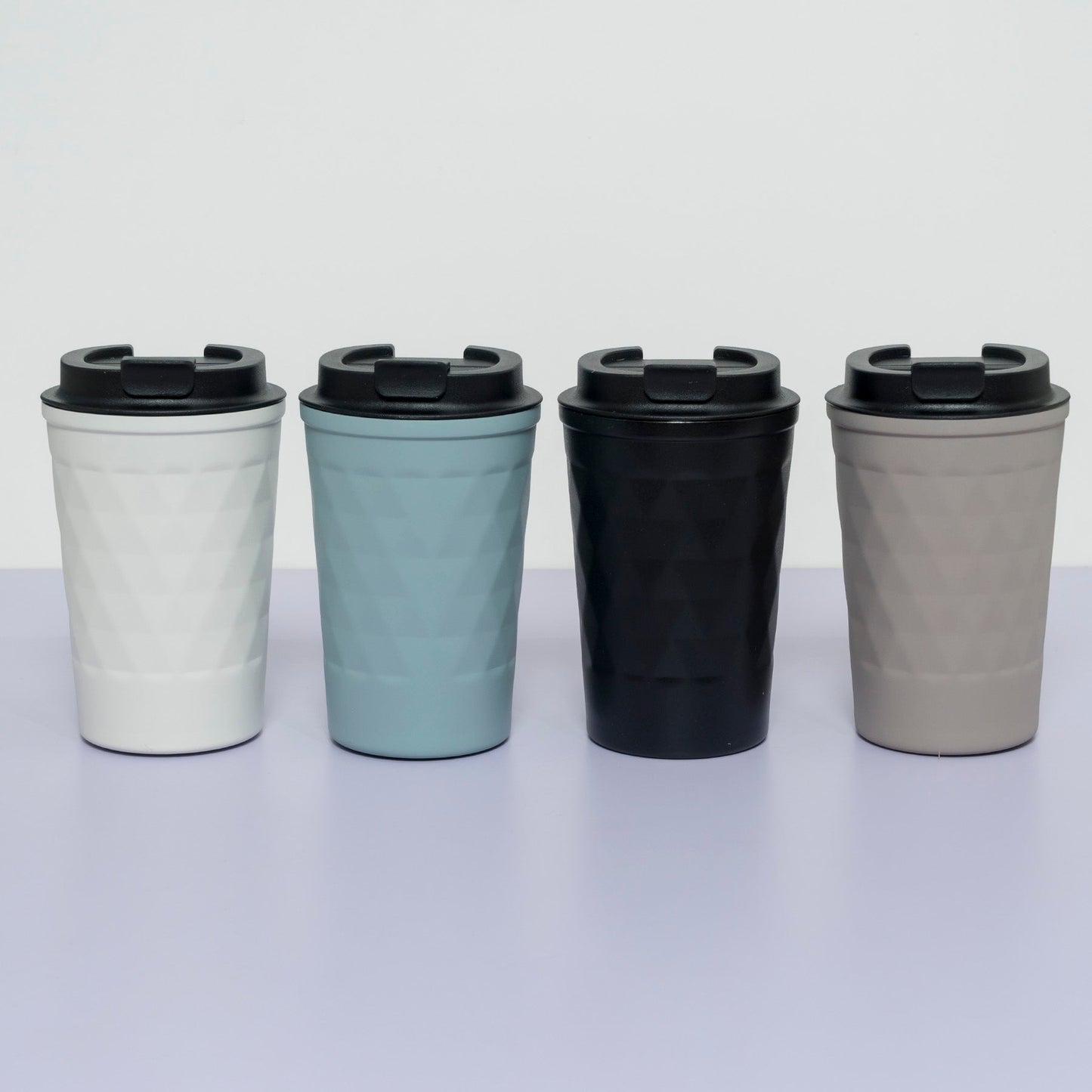 Premium Triangle Texture Stainless Steel Travel Mug – UBK2571