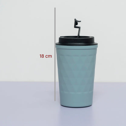 Premium Triangle Texture Stainless Steel Travel Mug – UBK2571