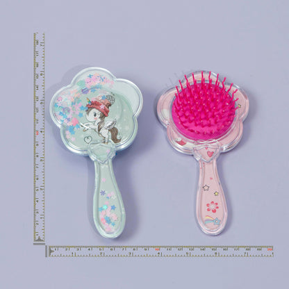 Unicorn Glitter Hair Brush (12Pcs) - UBKWS1226