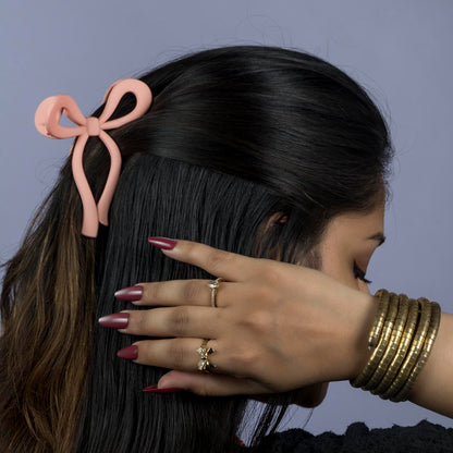 Matte Bow Hair Claw (12Pcs) - UBKWS1135