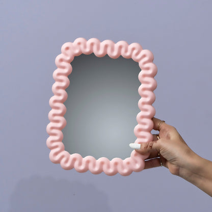 Curl-Frame Aesthetic Table Mirror (6Pcs) - UBKWS2370