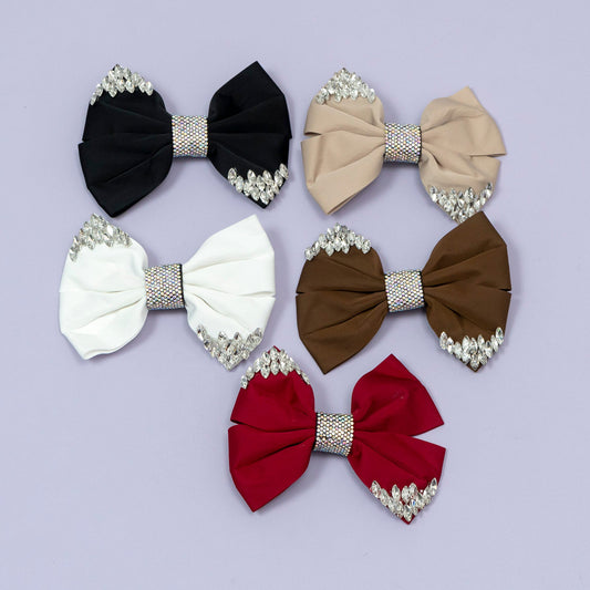 Luxury Crystal Bow Hair Clip (1Dz) - UBKWS2243