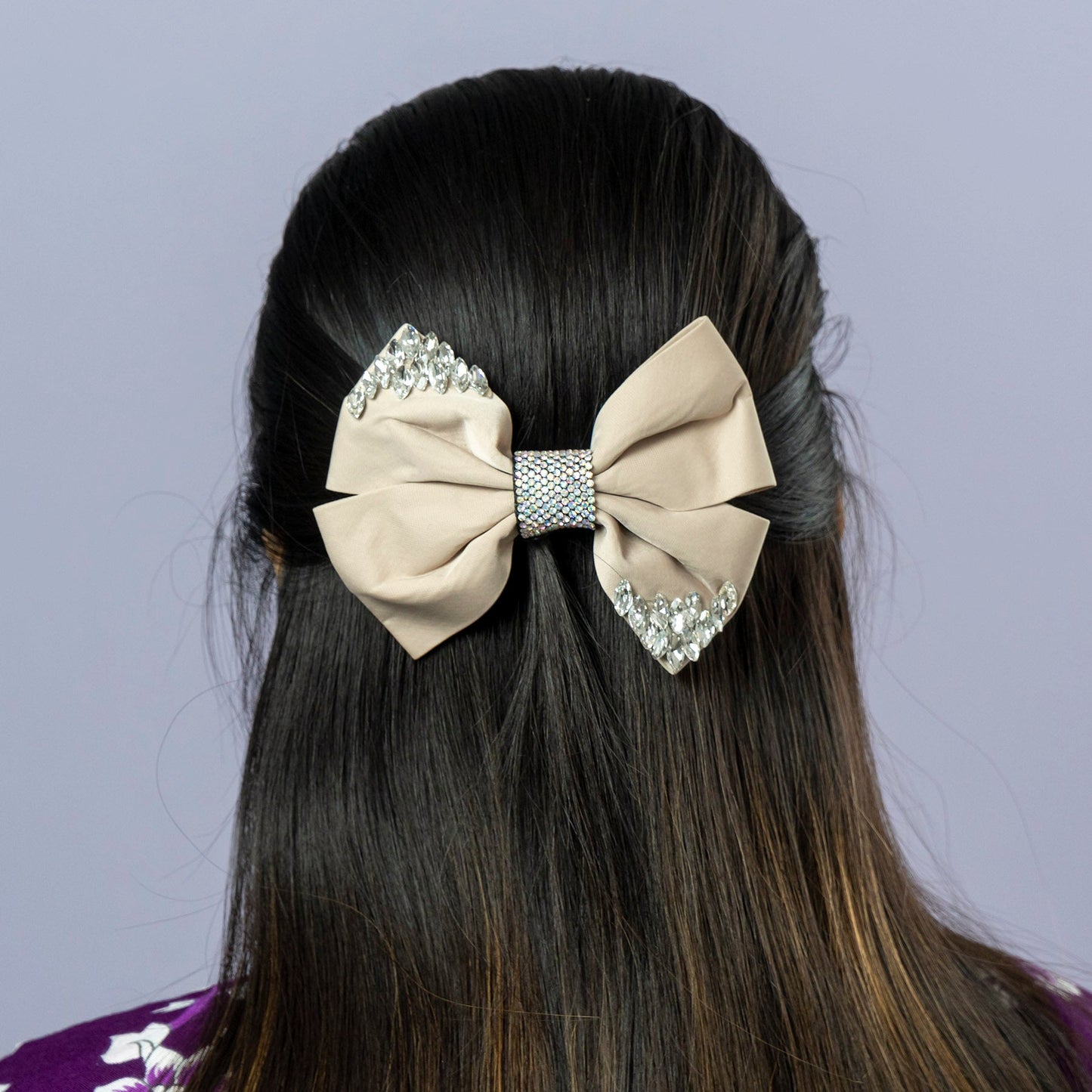 Luxury Crystal Bow Hair Clip (1Dz) - UBKWS2243