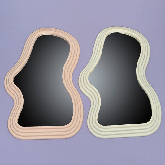 Wavy Aesthetic Wall Mirror (6Pcs) - UBKWS2369