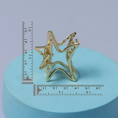 Metal Star Mini Hair Claw Clip (1Dz) - UBKWS2576