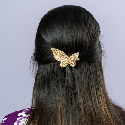 Butterfly Rhinestone Hair Clip (1Dz) - UBKWS2245