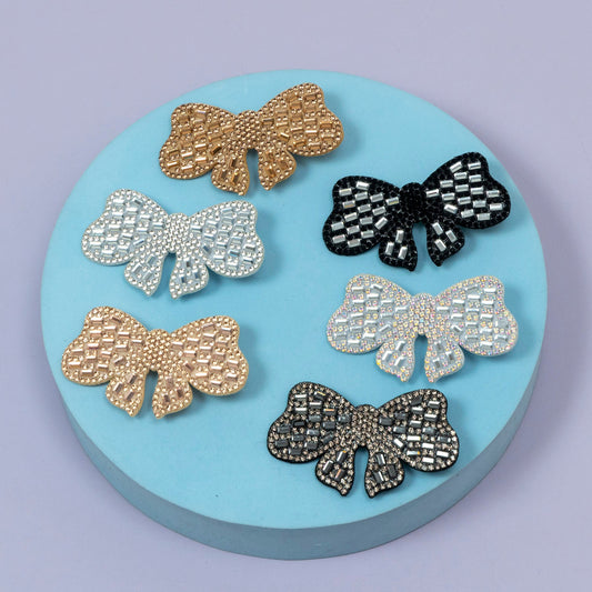 Embellished Bow Hair Clip (1Dz) - UBKWS2246