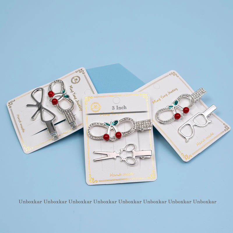Elegant stone hair pins (Pack of 12) - UBKWS501